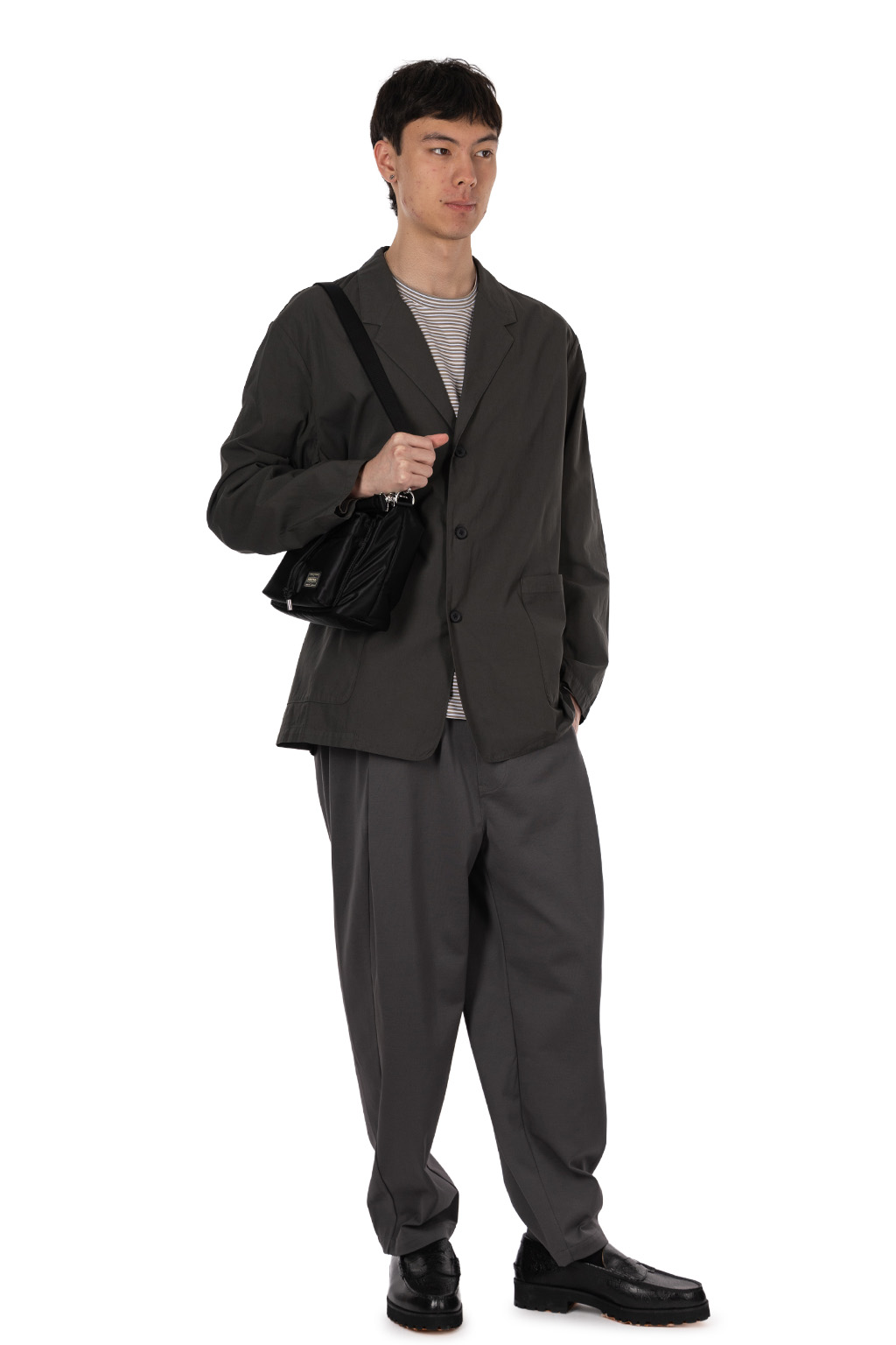 Still by hand - Garment-dye 3B jacket  - Dark Olive