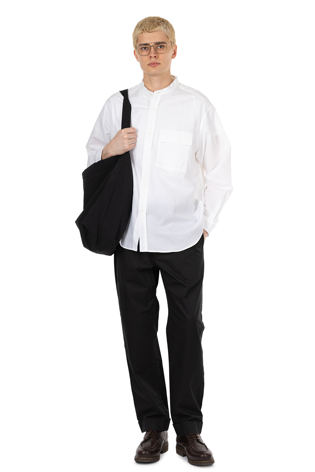 Still by hand - Nylon ox two-way bag - Ink Black