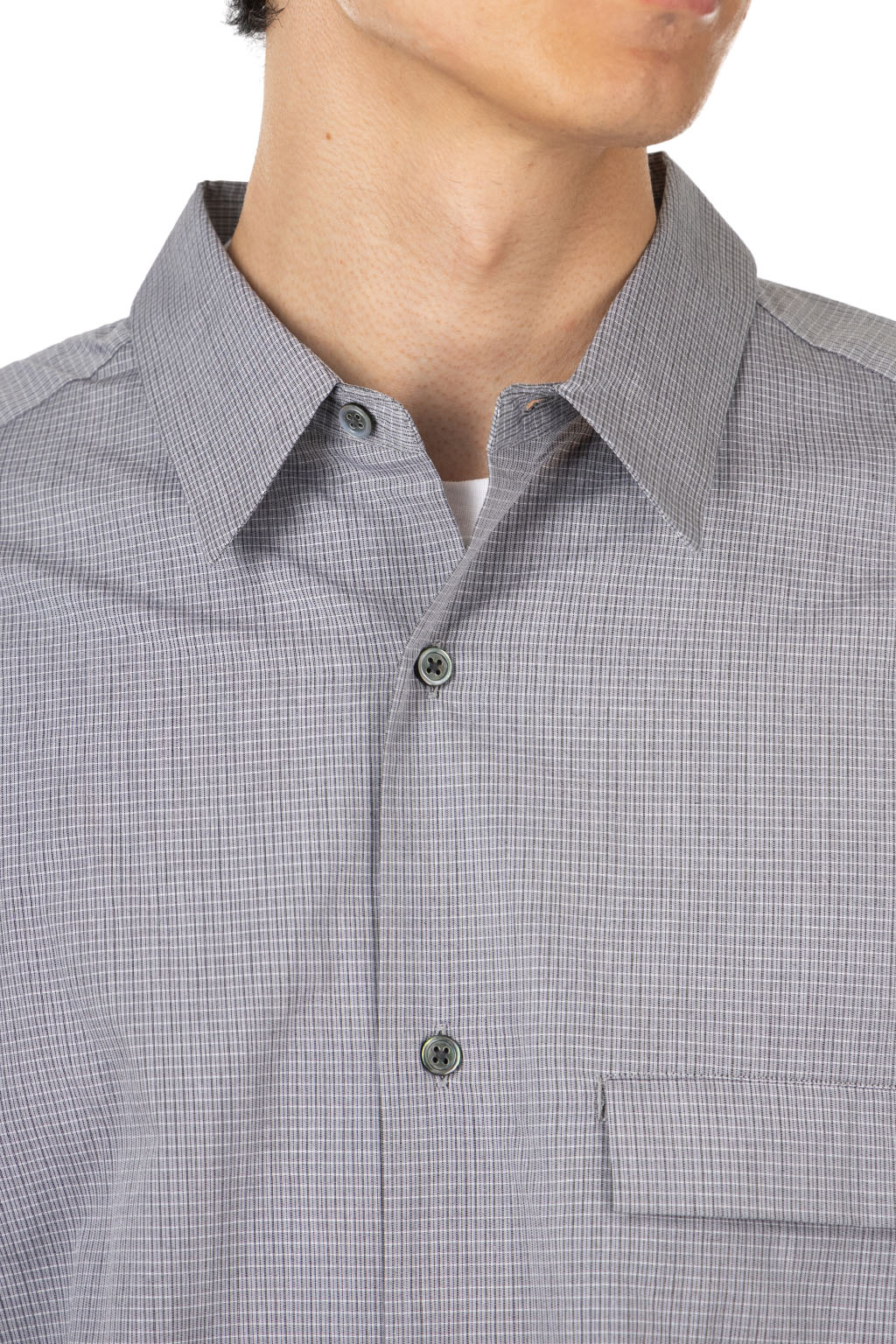 Still by hand - Oversized Shirt - Grey Check