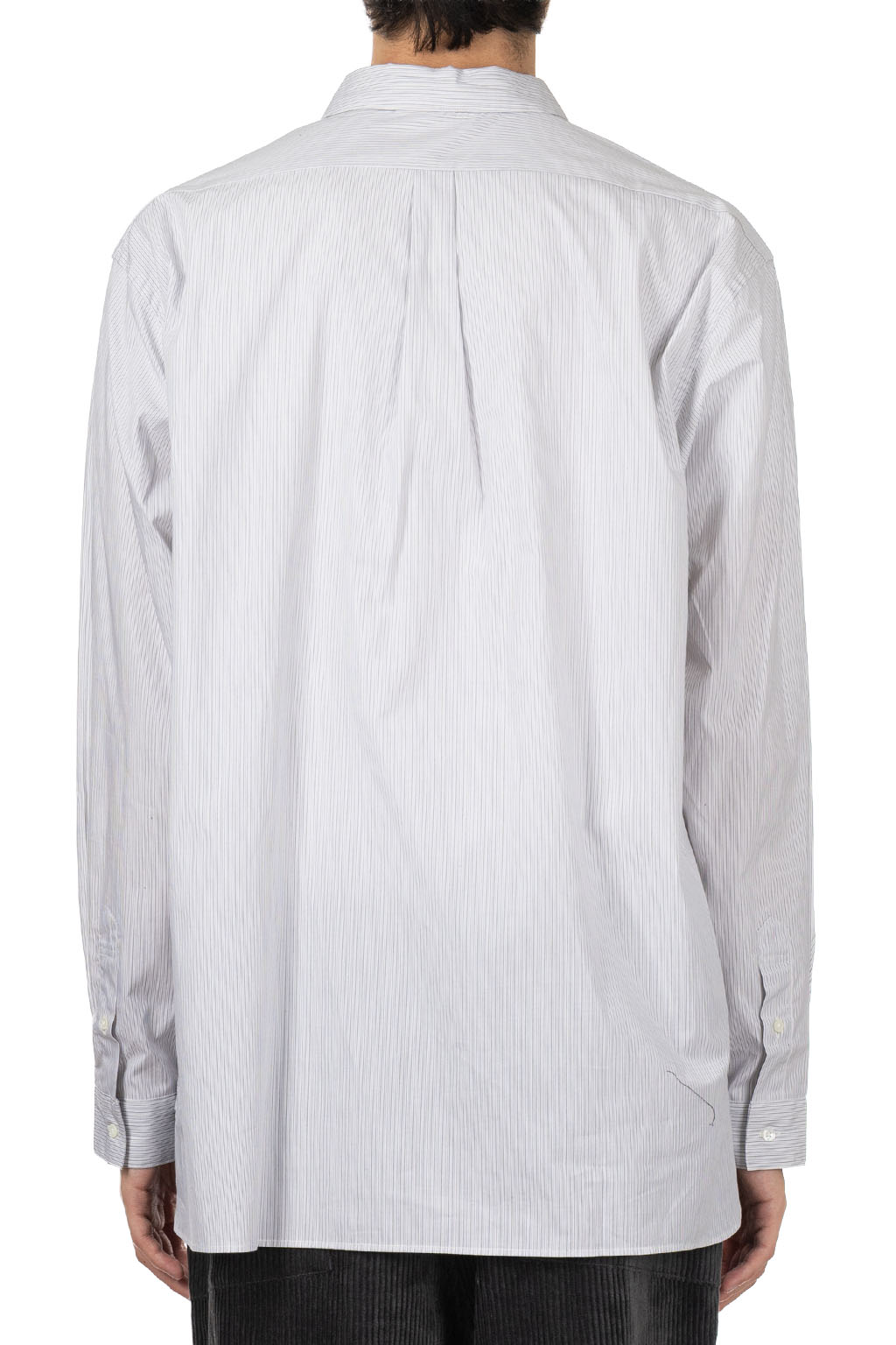 Still by hand - Regular Collar Shirt - Grey Stripe