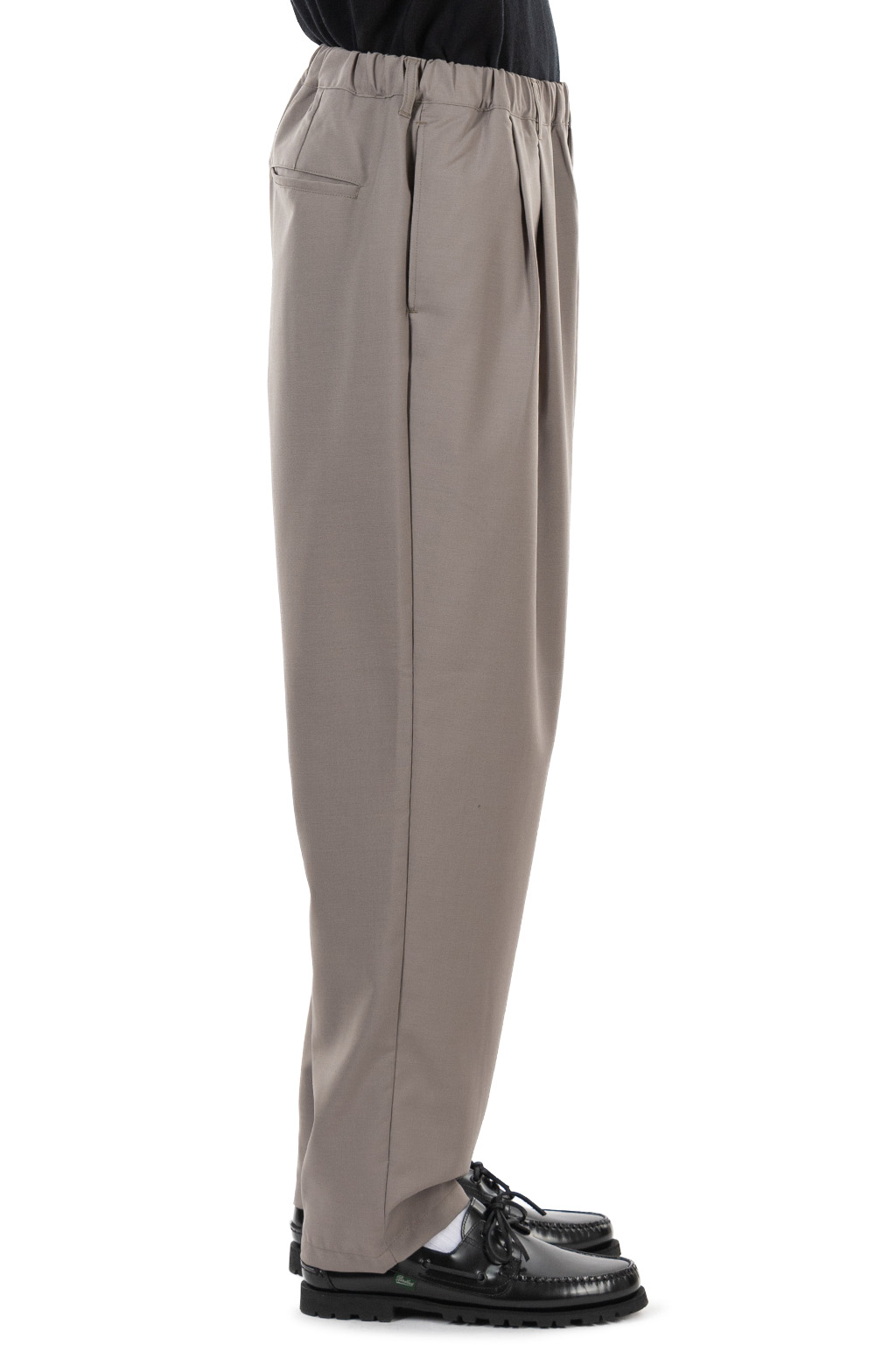 Still by hand - Relaxed 2-Pleat Pants - Greige