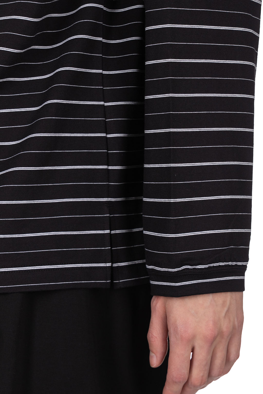 Still by hand - Striped long sleeve - Black x White