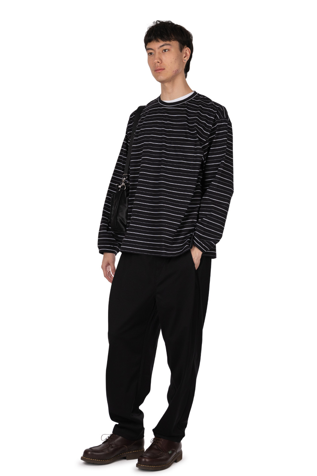 Still by hand - Striped long sleeve - Black x White