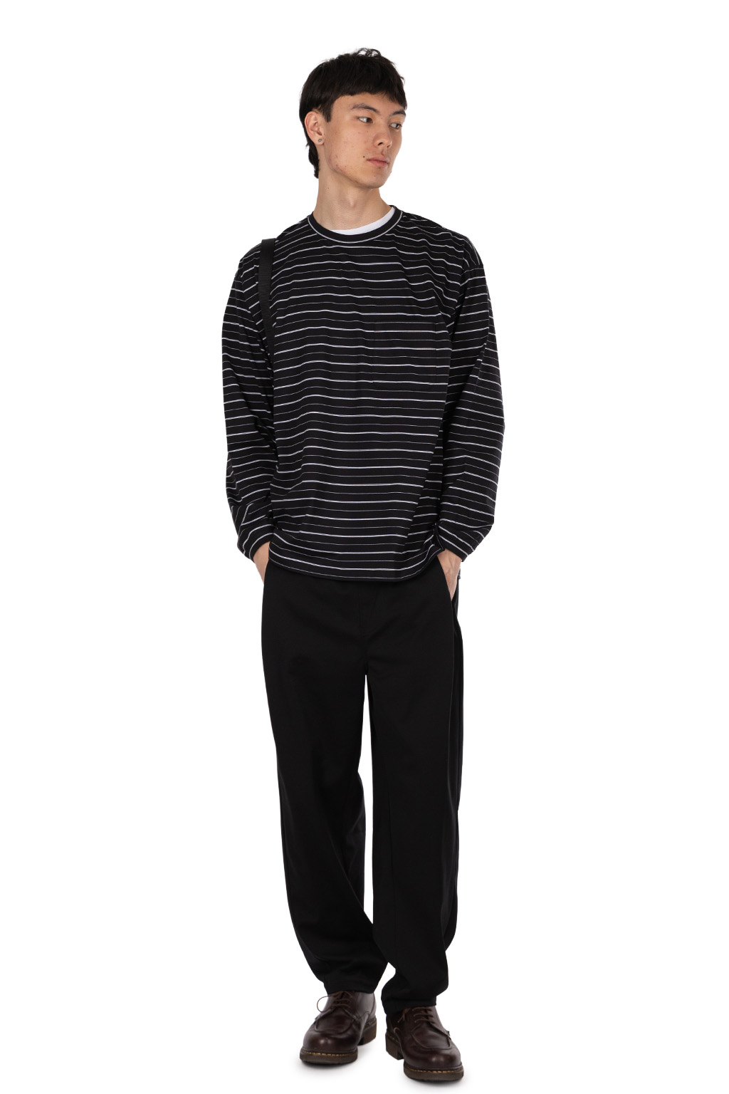 Still by hand - Striped long sleeve - Black x White