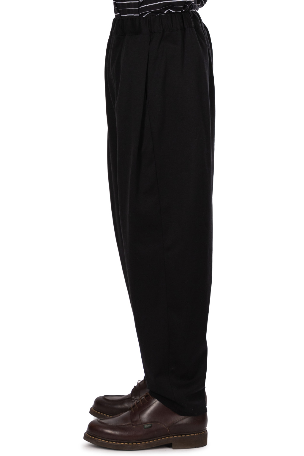 Still by hand - Twisted jersey pants - Black Navy