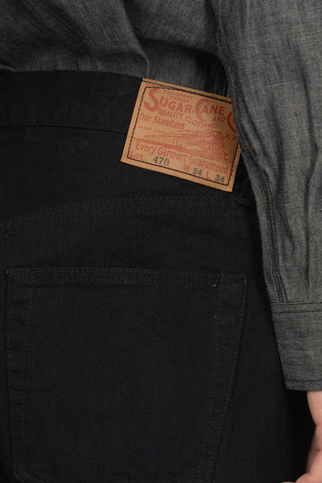 Sugar Cane 1947 Model Type-III - Slim Fit - Black