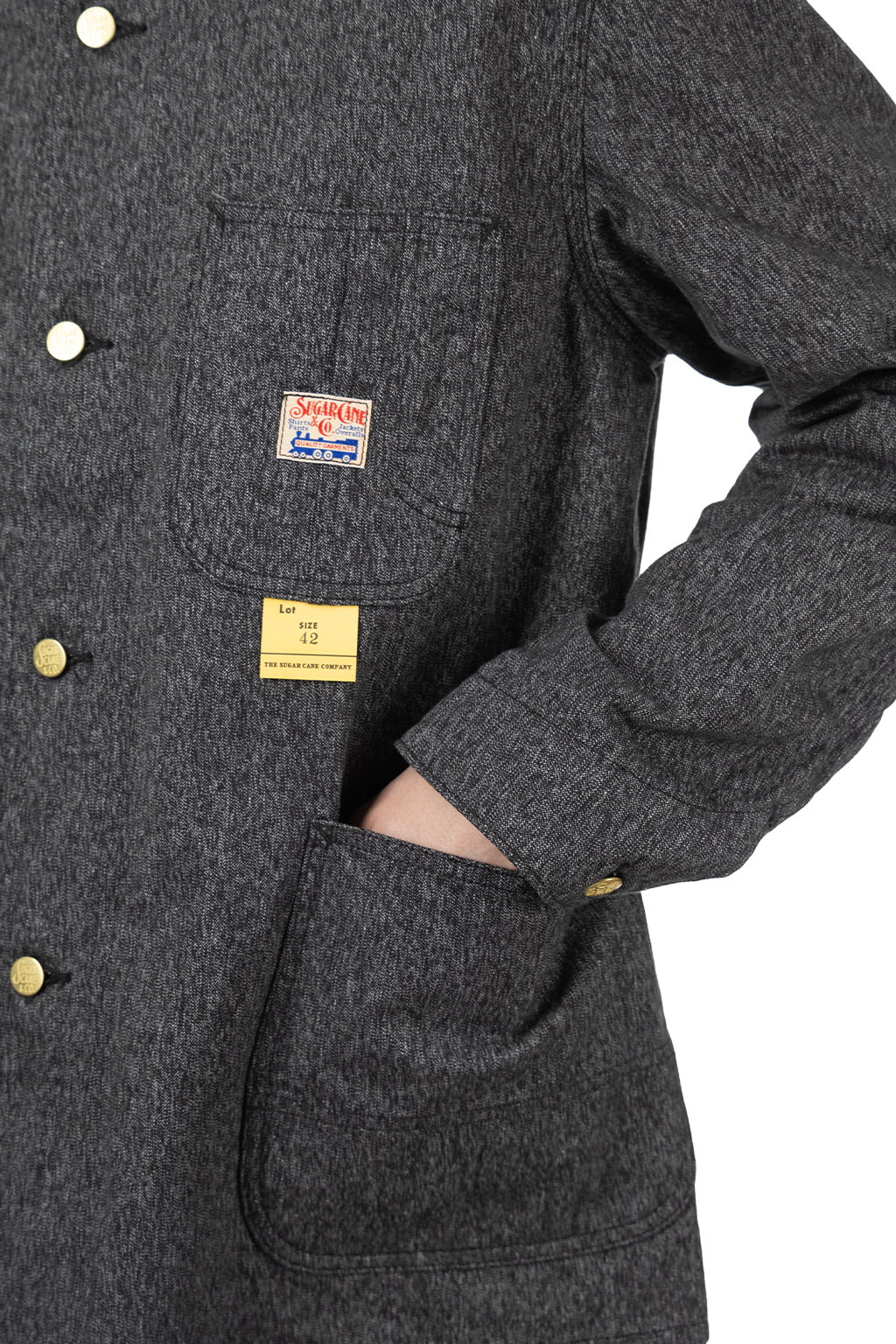 Sugar Cane - Work Coat - A.Black