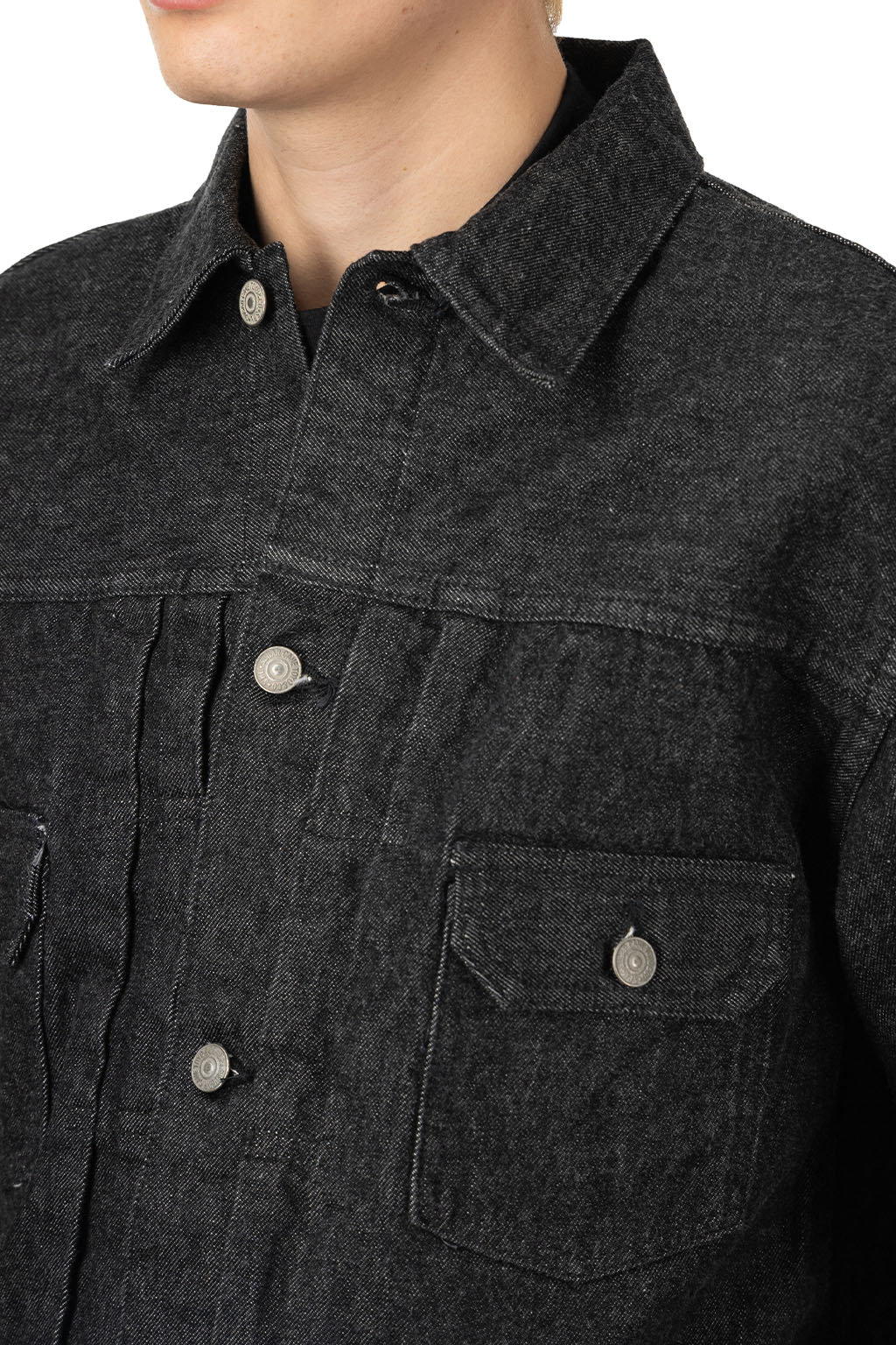 Sugar Cane - Type 2 Jacket- Black Sulfer-dyed - Black