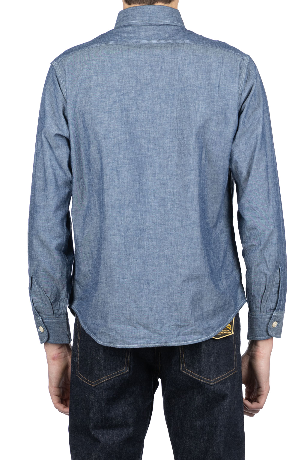 Sugar Cane - Blue Chambray LS Work Shirt 