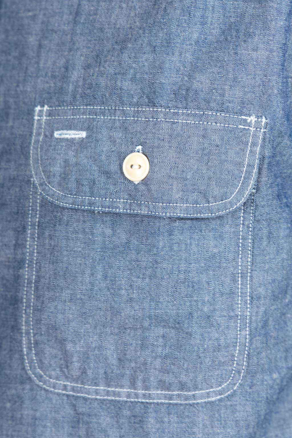 Sugar Cane - Blue Chambray LS Work Shirt 