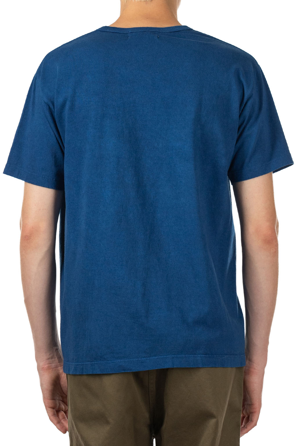 Fiction Romance - 18s Cotton Indigo Dye Pocket Tee - Blue