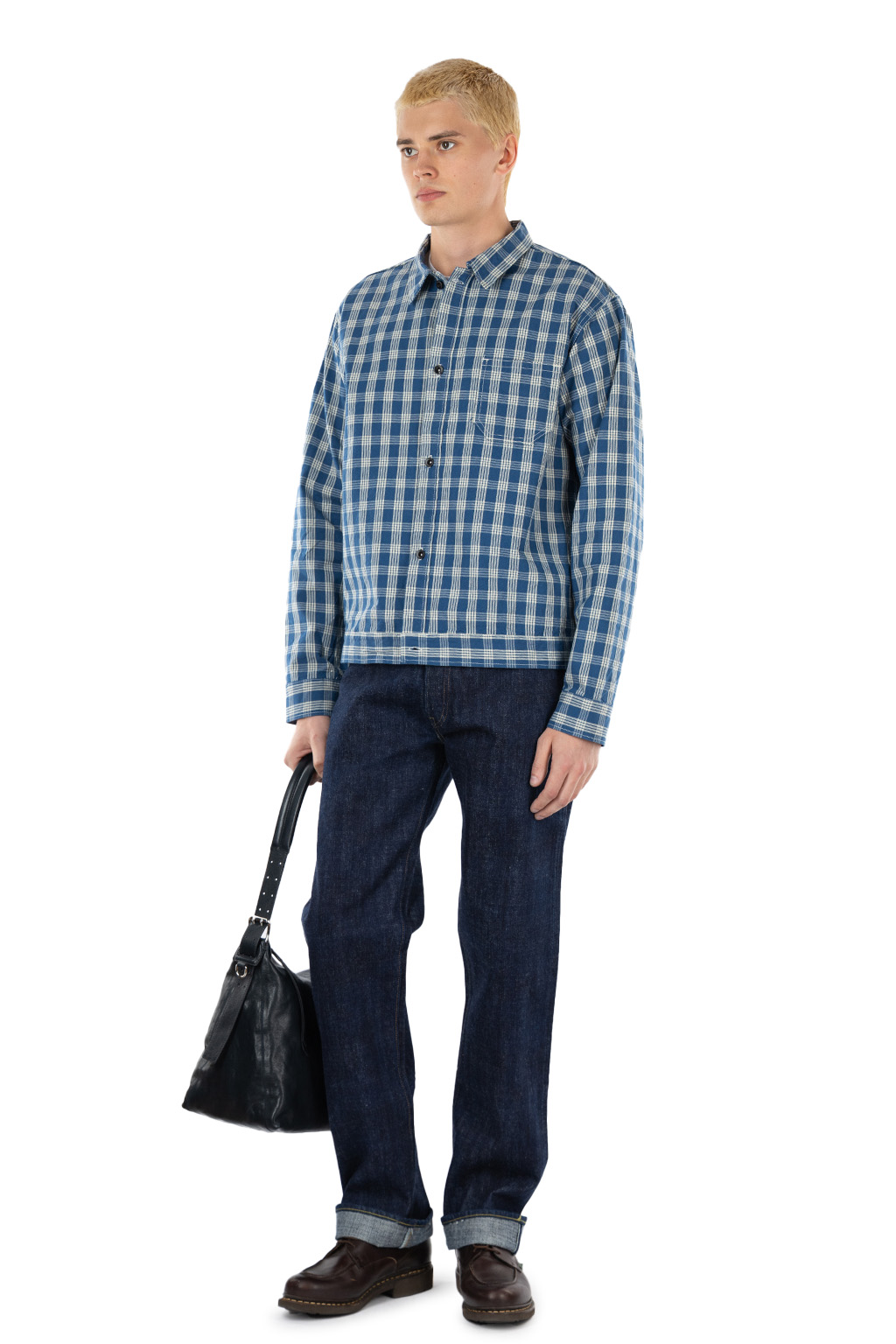 Sugar Cane - Union Supply - Palaka Check Shirt Blouse - One Wash