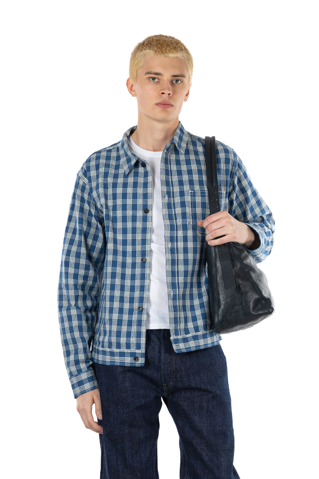 Sugar Cane - Union Supply - Palaka Check Shirt Blouse - One Wash