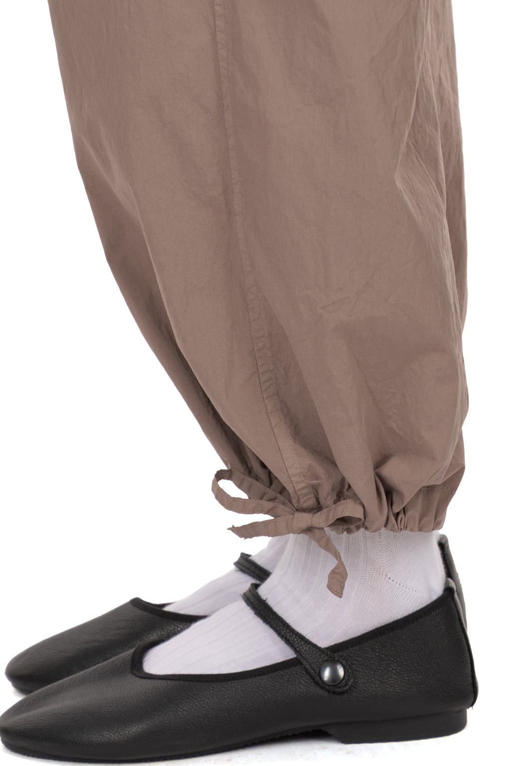 TOUJOURS - String Belt Trousers - Taupe