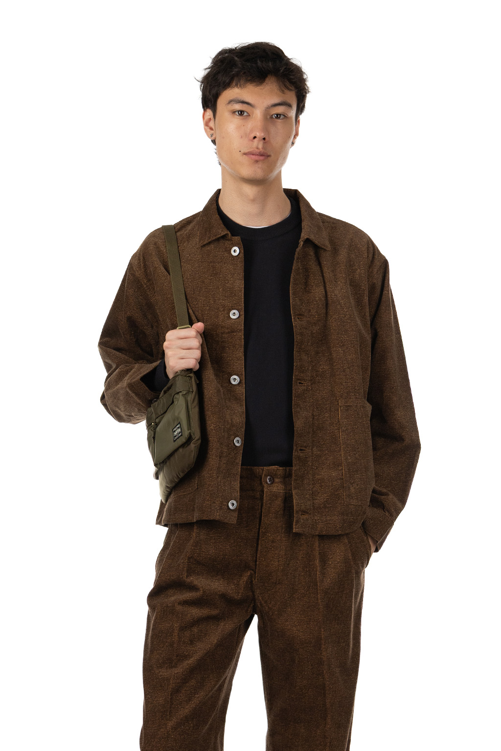 Taiga Takahashi - Lot.303 Coverall Jacket - Melange Brown