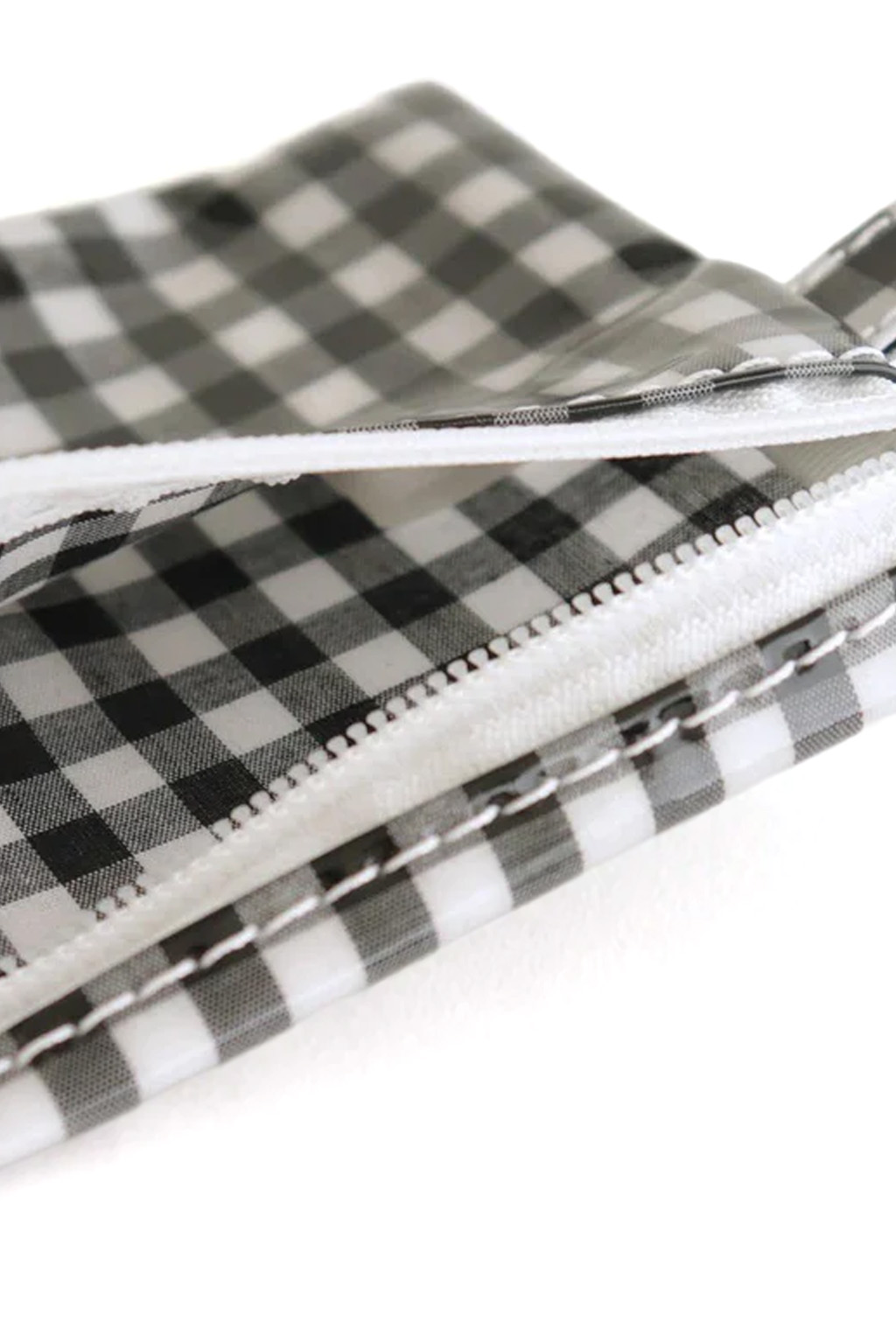 Tembea - Flat Pouch Small - Gingham Black