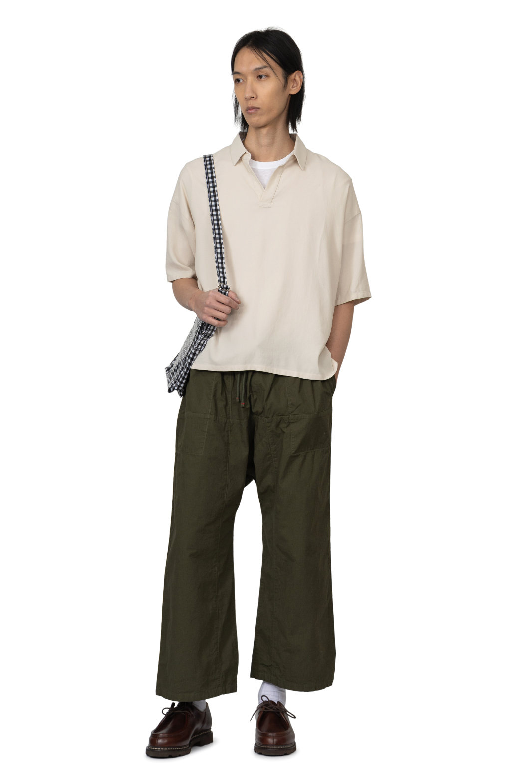 Tembea - Mini Shoulder - Gingham Black