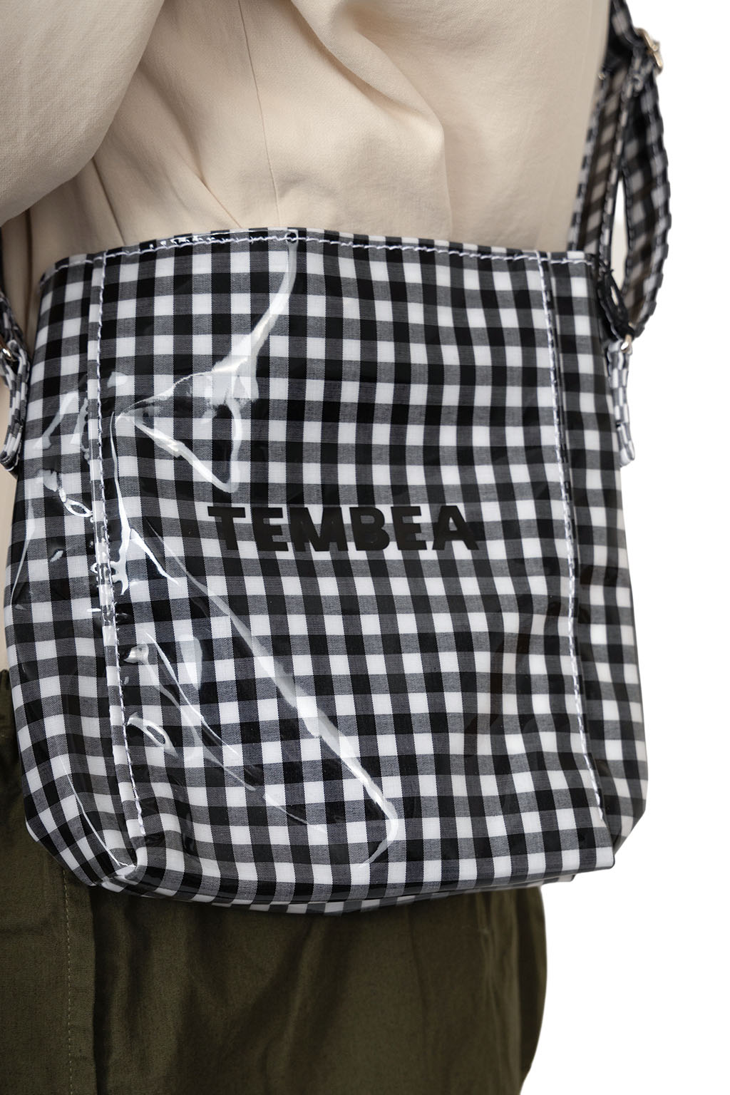 Tembea - Mini Shoulder - Gingham Black