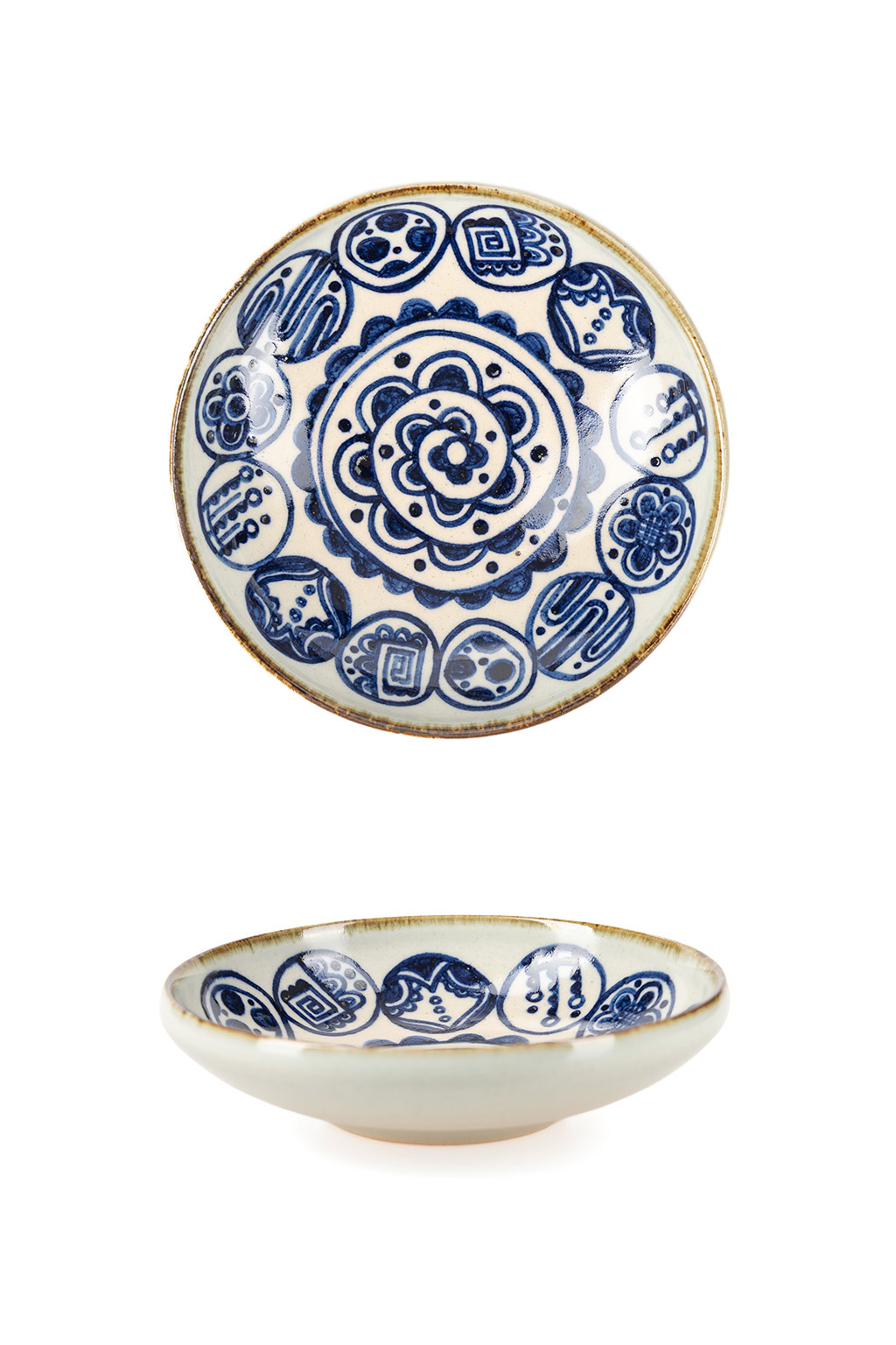 The Art of Japanese Ceramics - Ikuko - Circle Pattern Ceramic Plate