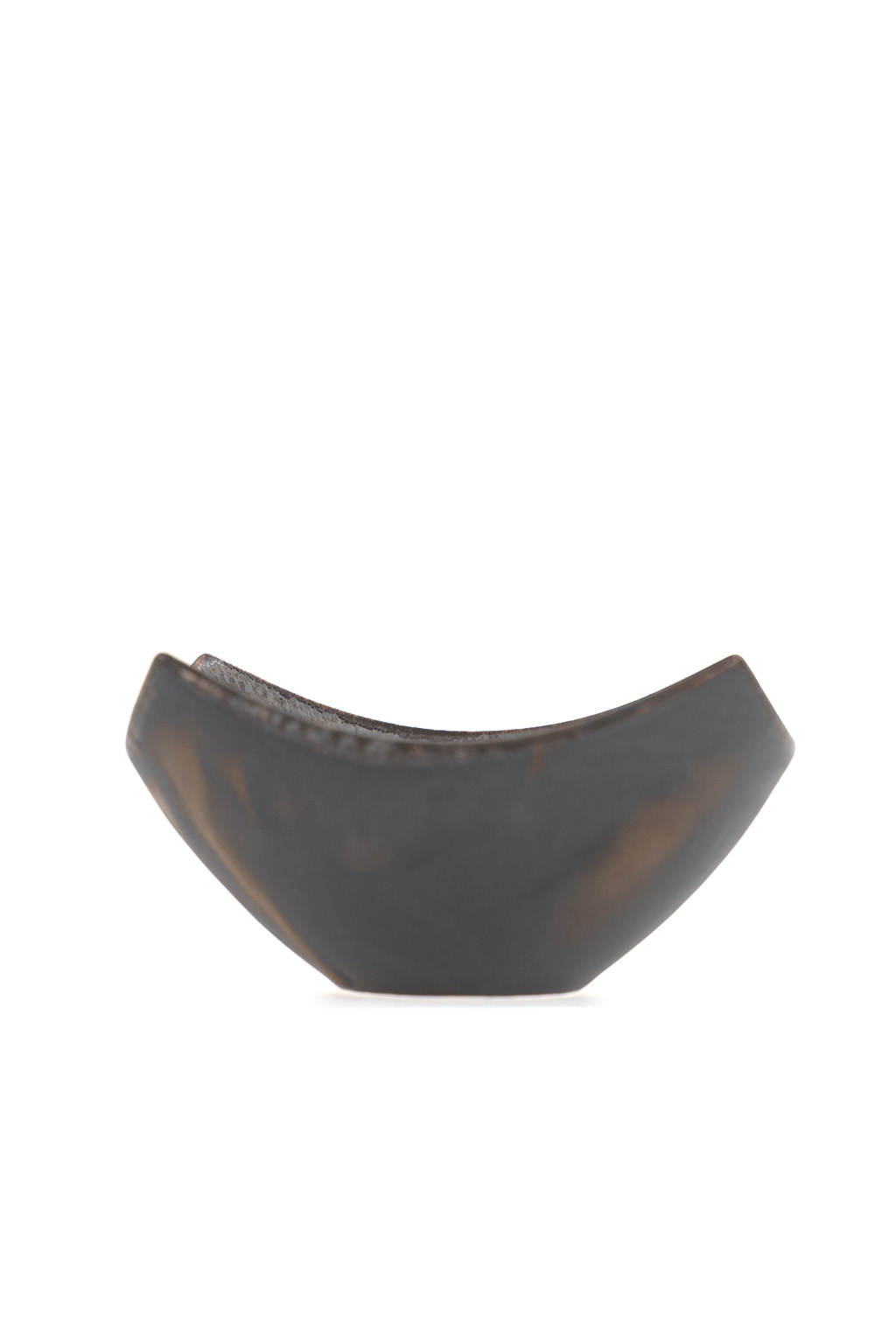 The Art of Japanese Ceramics - Yuichiro - Small Square Plate - Bronze