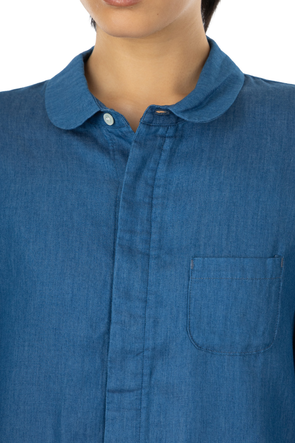 Tigre Brocante - Cotton Tencel Denim Esprit Long Sleeve Shirt