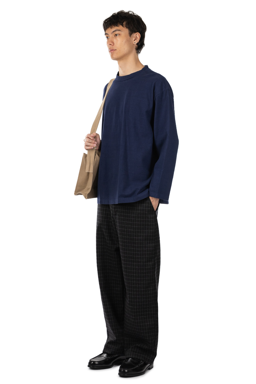 Tigre Brocante - Men Yakko Long Sleeve T-Shirt - Navy