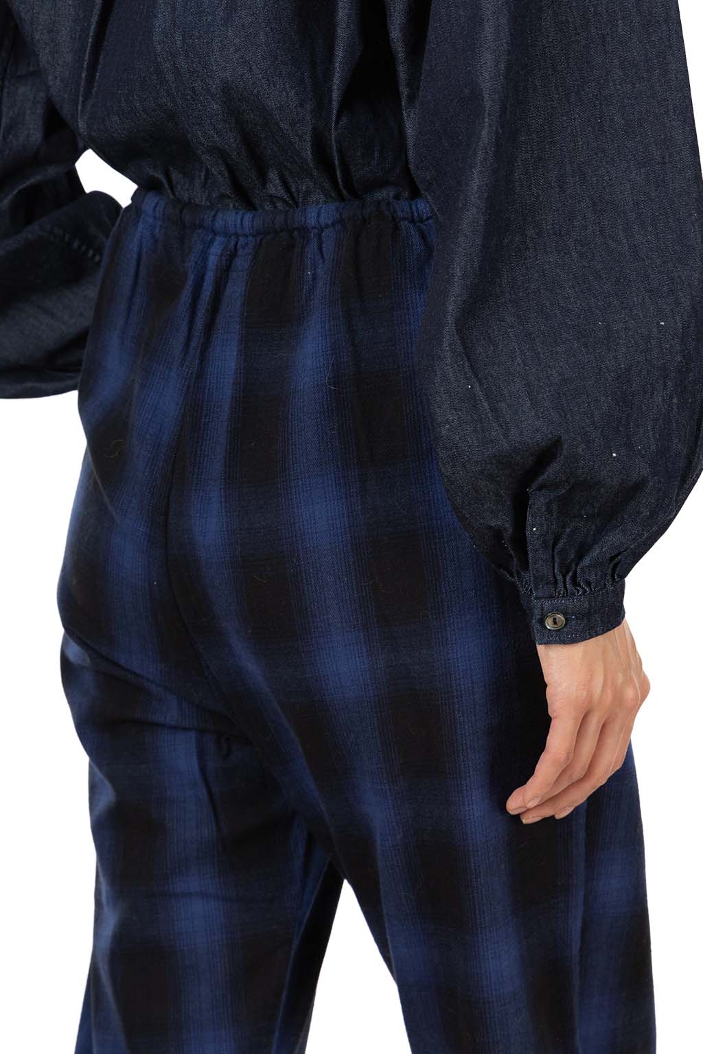 Tigre Brocante - Shaggy Ombre Kurta Pants - Navy