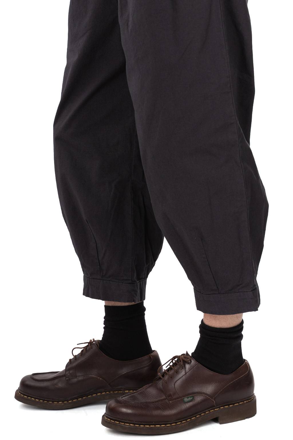 Tigre Brocante - Zimbabwe Samurai Cropped Pants-Charcoal