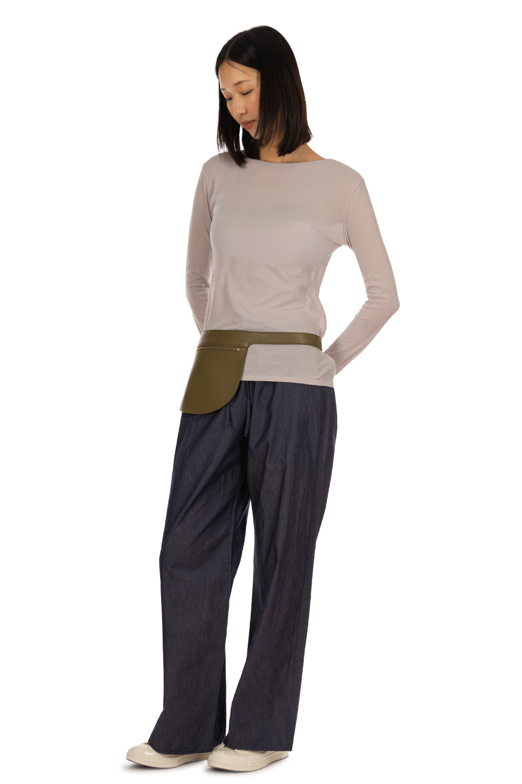 Tu es mon Tresor - Crew Neck Top - Greige