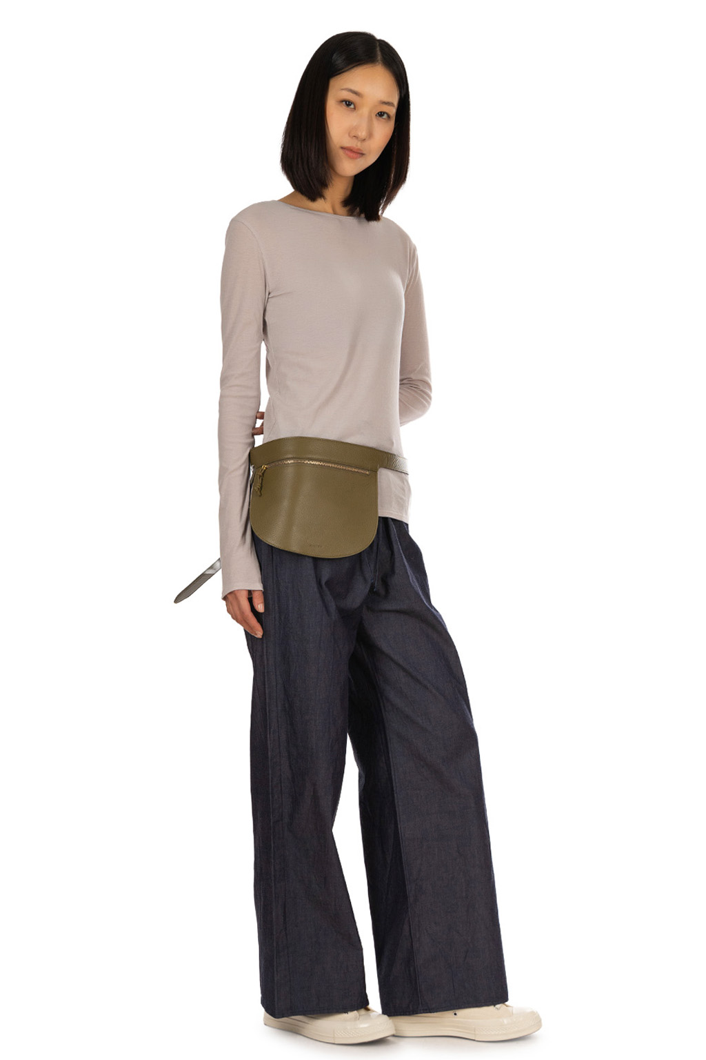 Tu es mon Tresor - Crew Neck Top - Greige