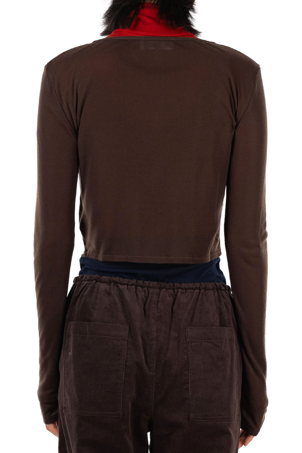 Tu es mon Tresor - Cropped Cardigan - Tencel Cashmere - Brown