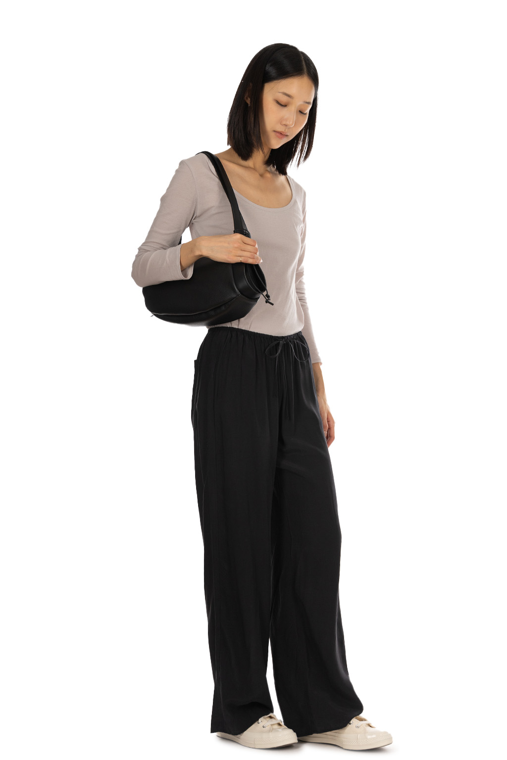 Tu es mon Tresor - The Sea Blue Chalcedony Trouser - Black