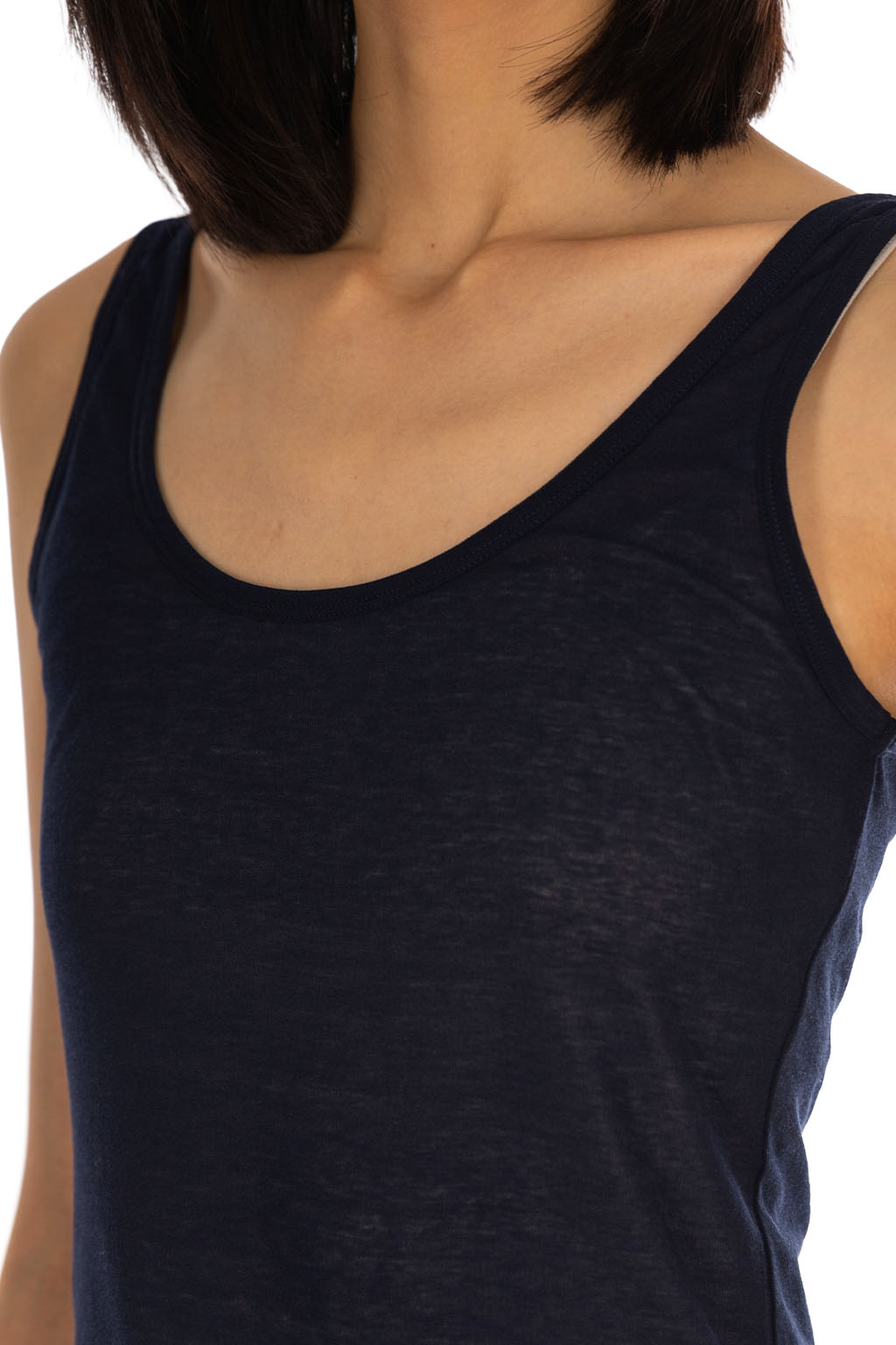 Tu es mon Tresor - U-Neck Tank - Navy
