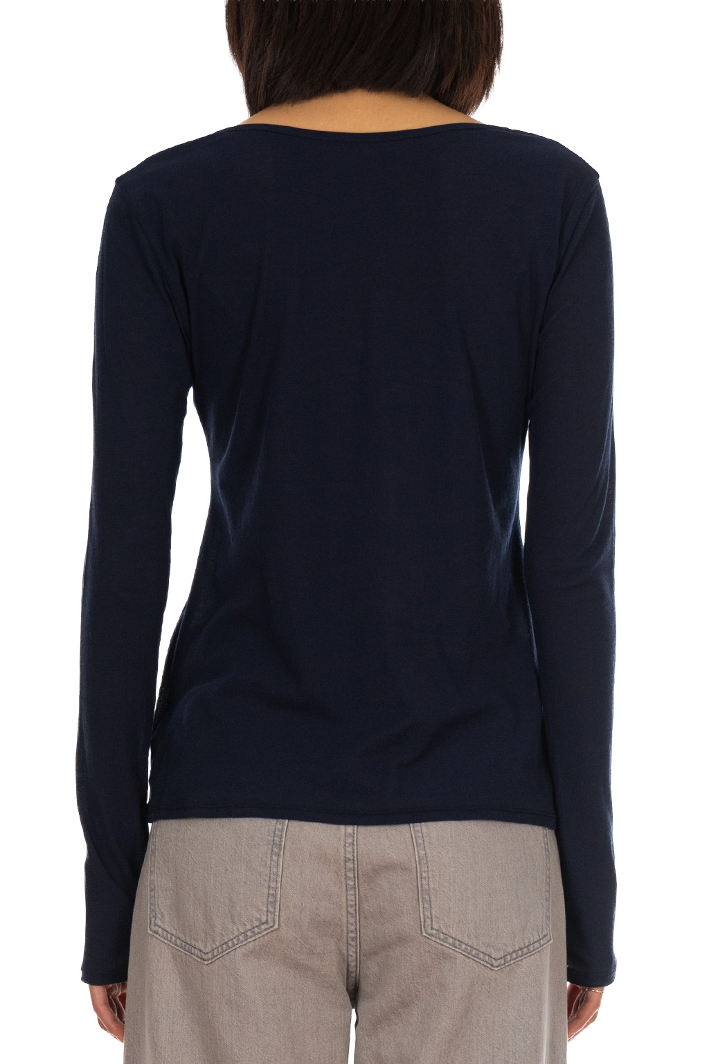 Tu es mon Tresor - U-Neck Top - Navy
