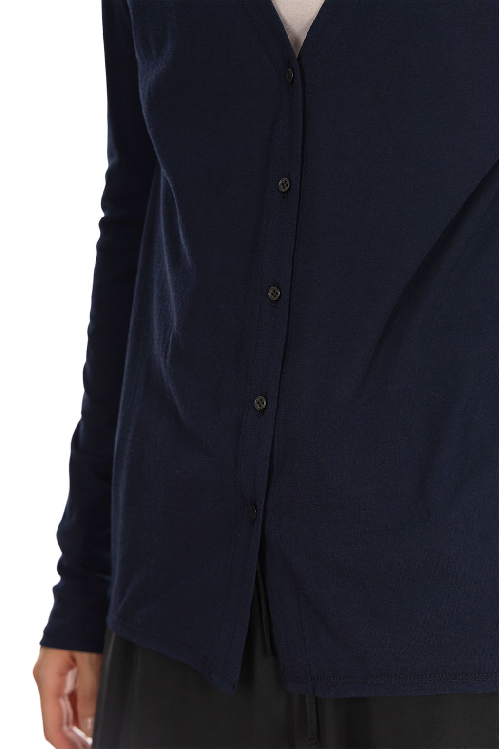 Tu es mon Tresor - V-Neck Cardigan - Navy