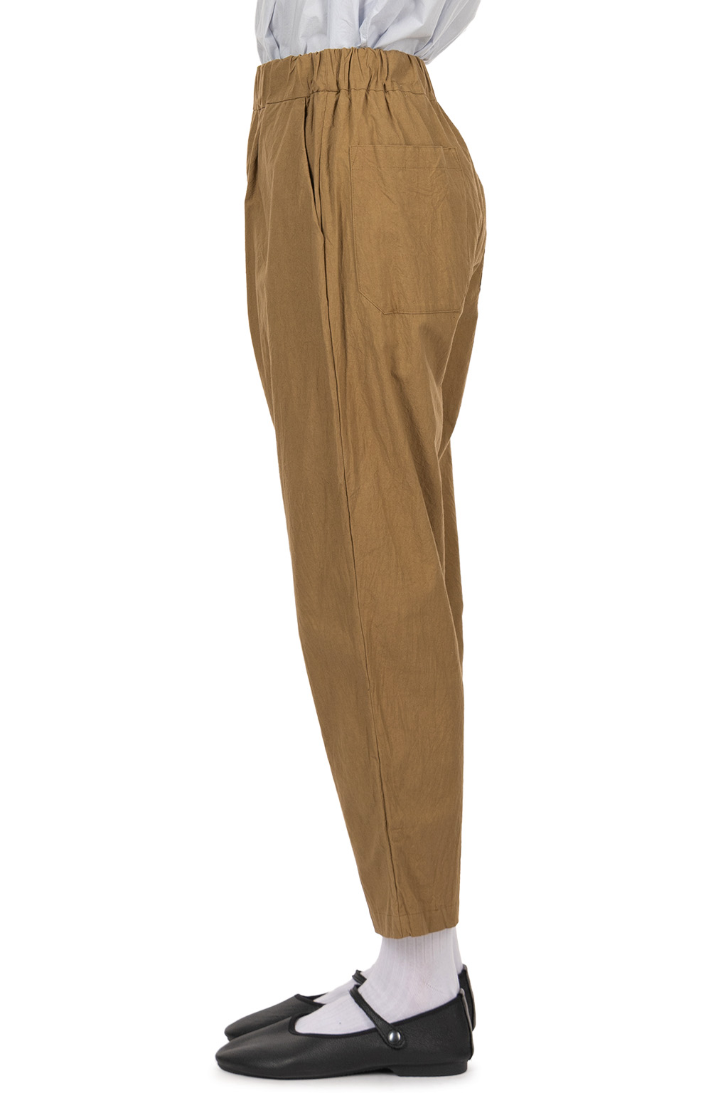 Veritecoeur - Cross Washer Easy Pants - Beige