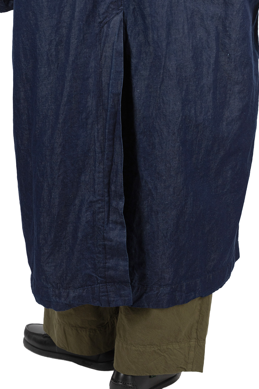 Veritecoeur - Double Button Coat - Indigo One Wash