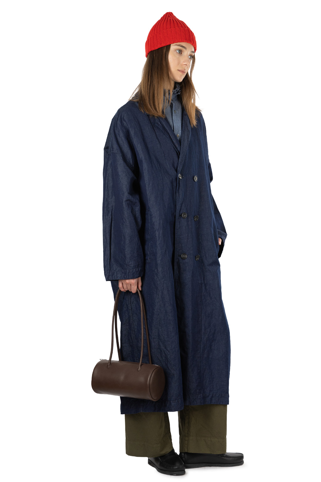 Veritecoeur - Double Button Coat - Indigo One Wash