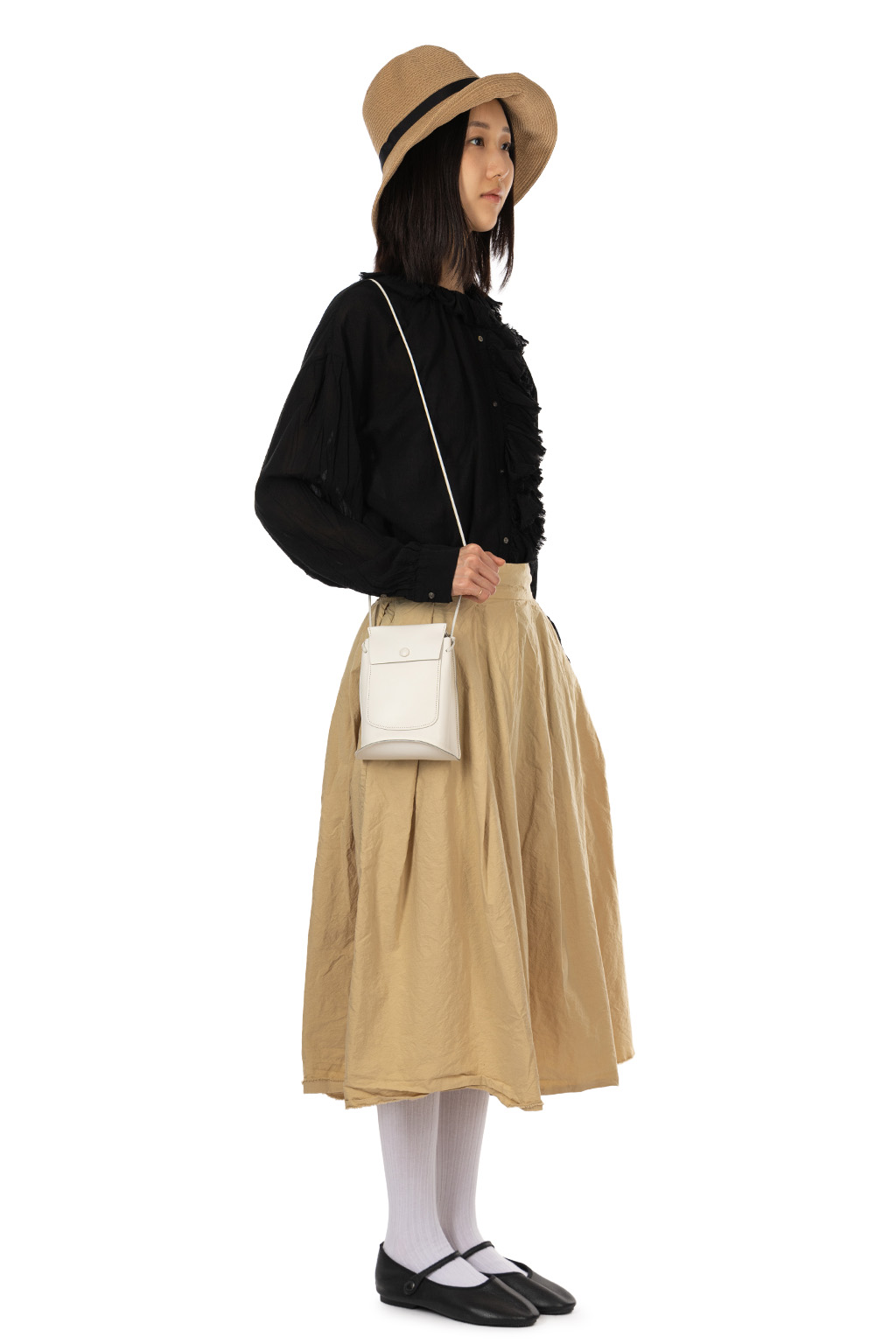 Veritecoeur - Tuck Skirt - Beige