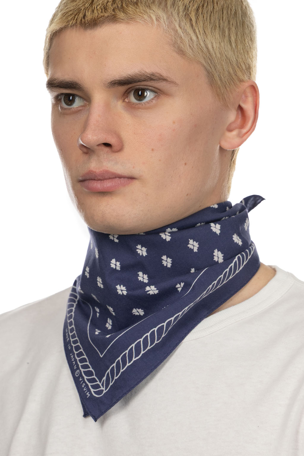 VISVIM - Bandana CSI Chambray - Navy