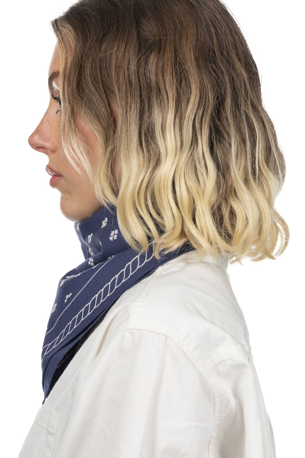 VISVIM - Bandana CSI Chambray - Navy