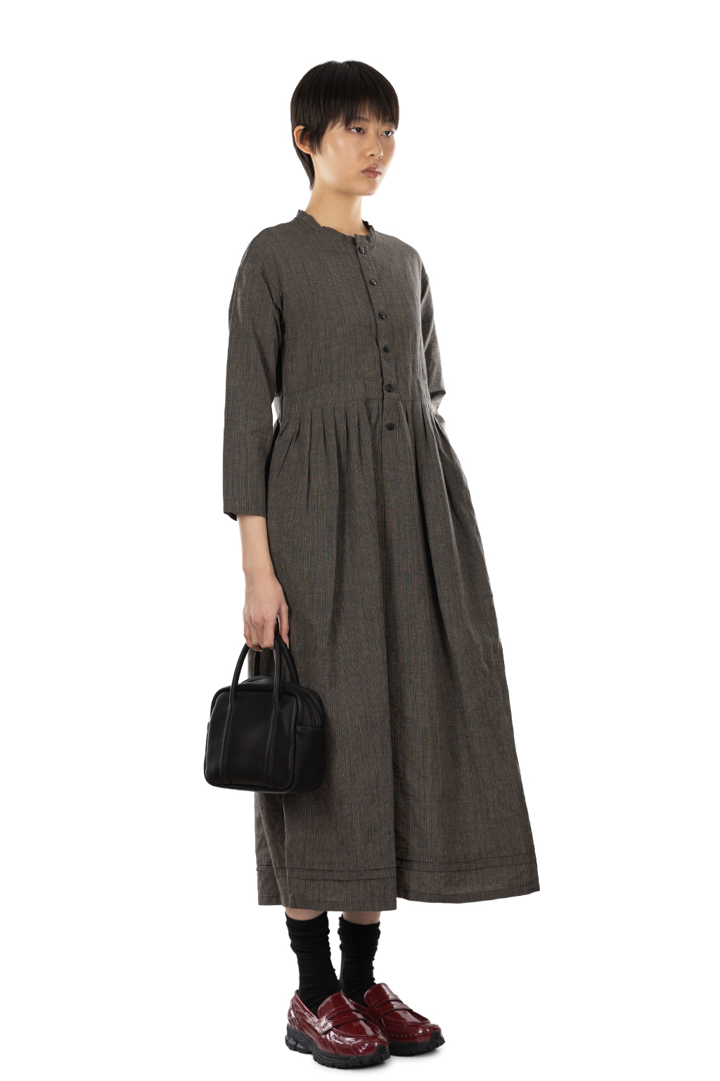VISVIM - Lancaster Dress Santome W - Charcoal