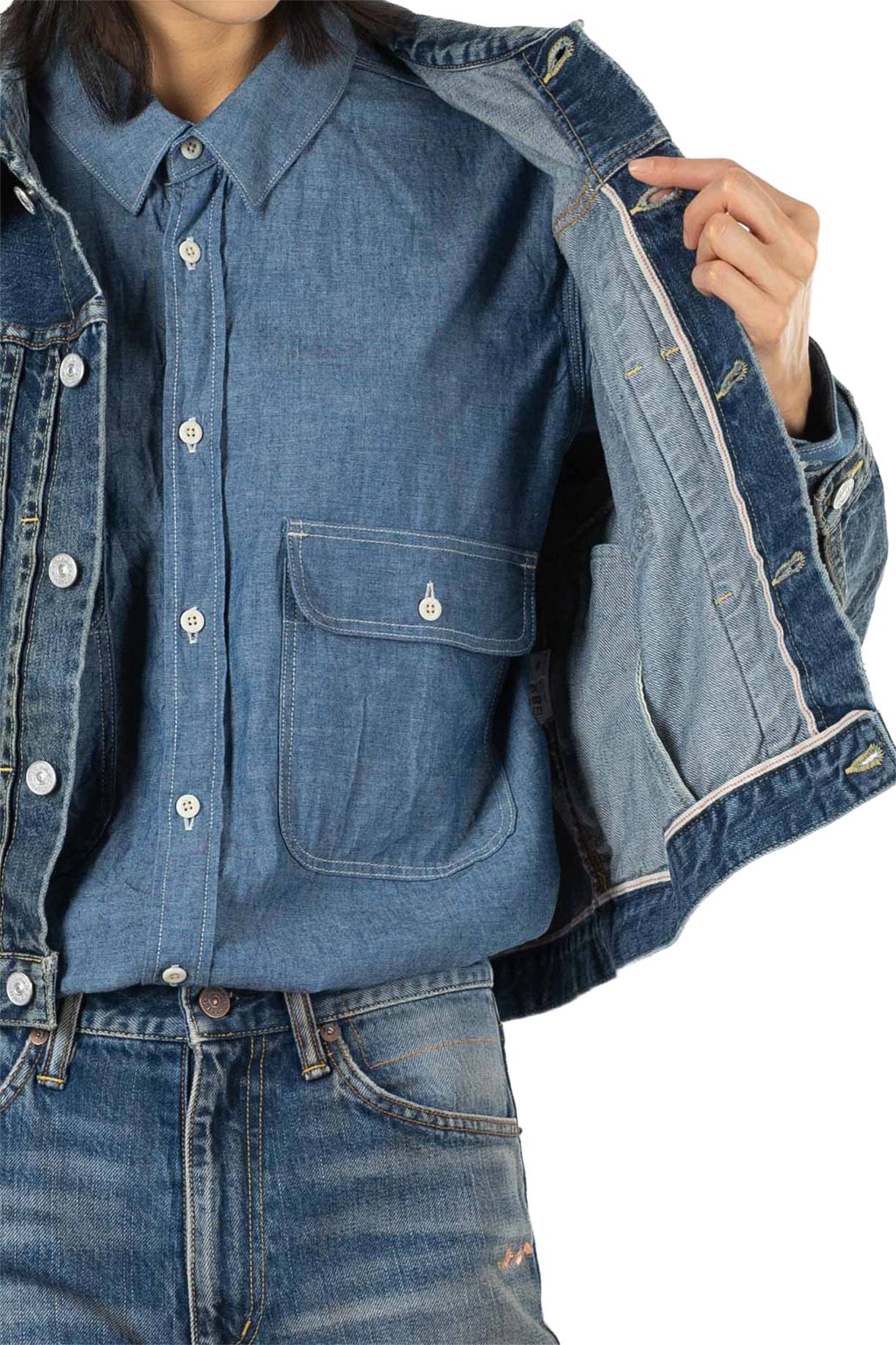 VISVIM - SS 102XX JKT DMGD-1013 W