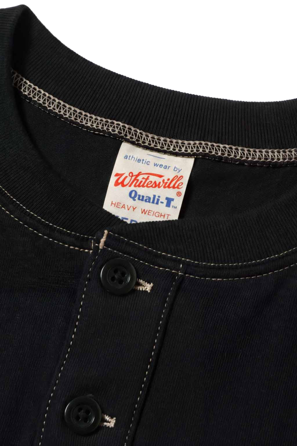 Whitesville - SS Henley T-Shirt - Black