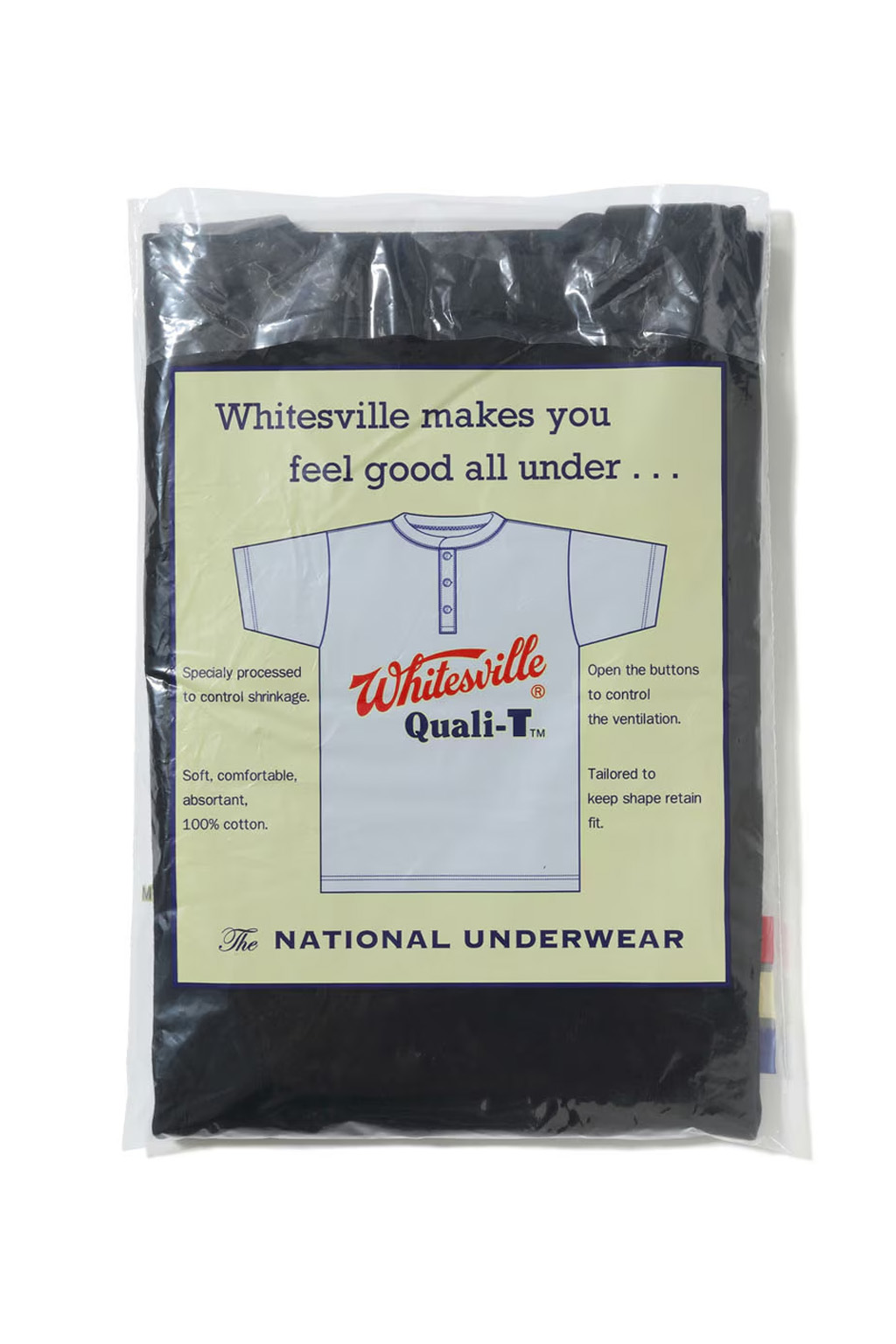 Whitesville - SS Henley T-Shirt - Black