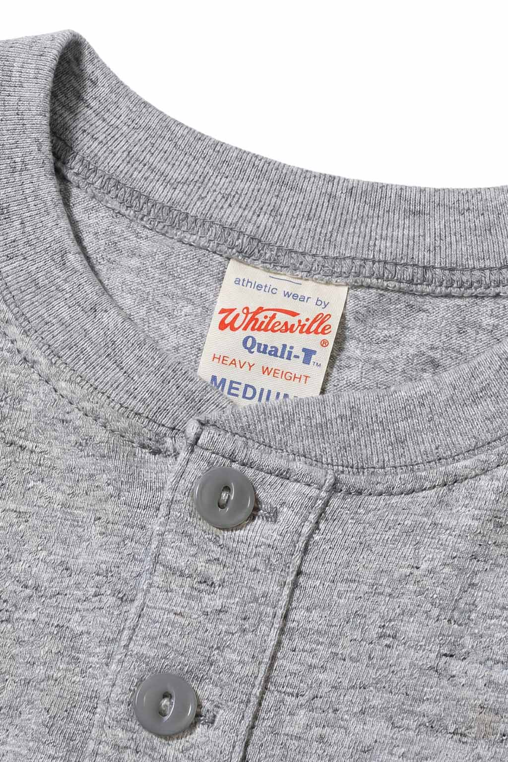 Whitesville - SS Henley T-Shirt - H. Grey