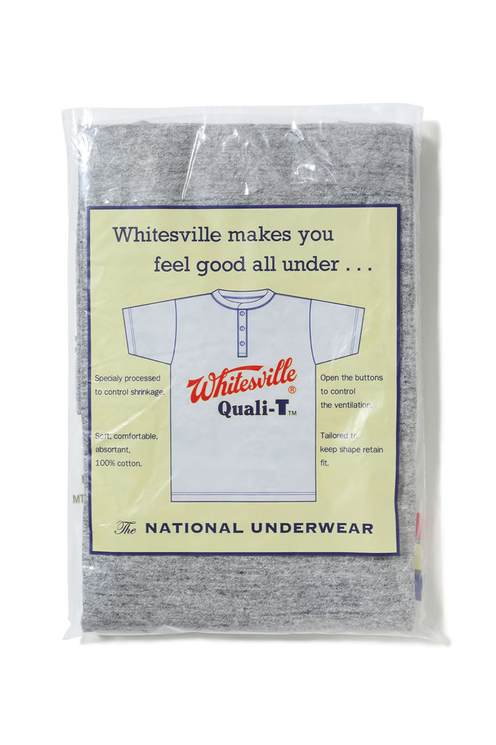 Whitesville - SS Henley T-Shirt - H. Grey