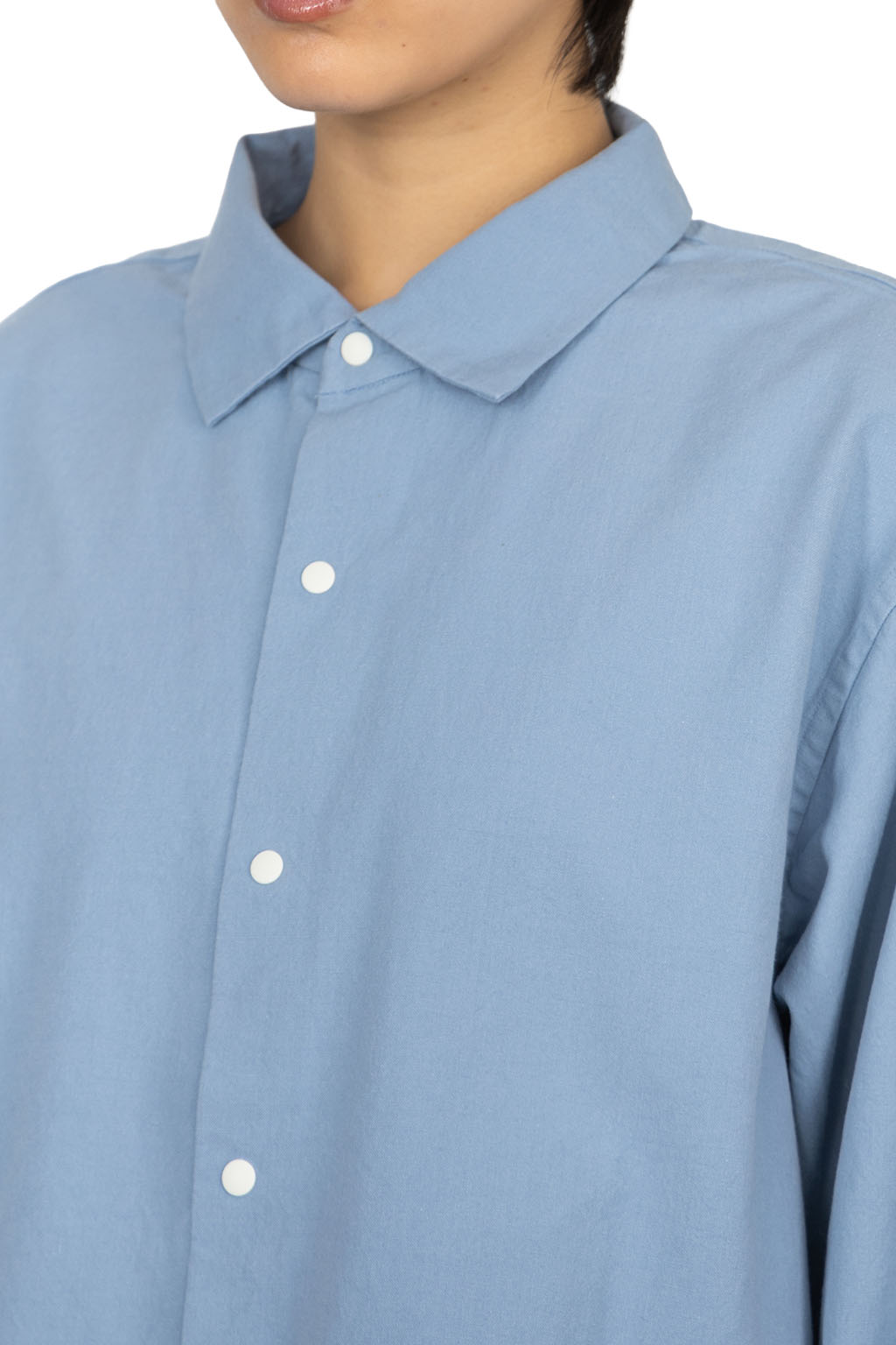 YAECA - Comfort Shirt - Extra Wide - Sax 71