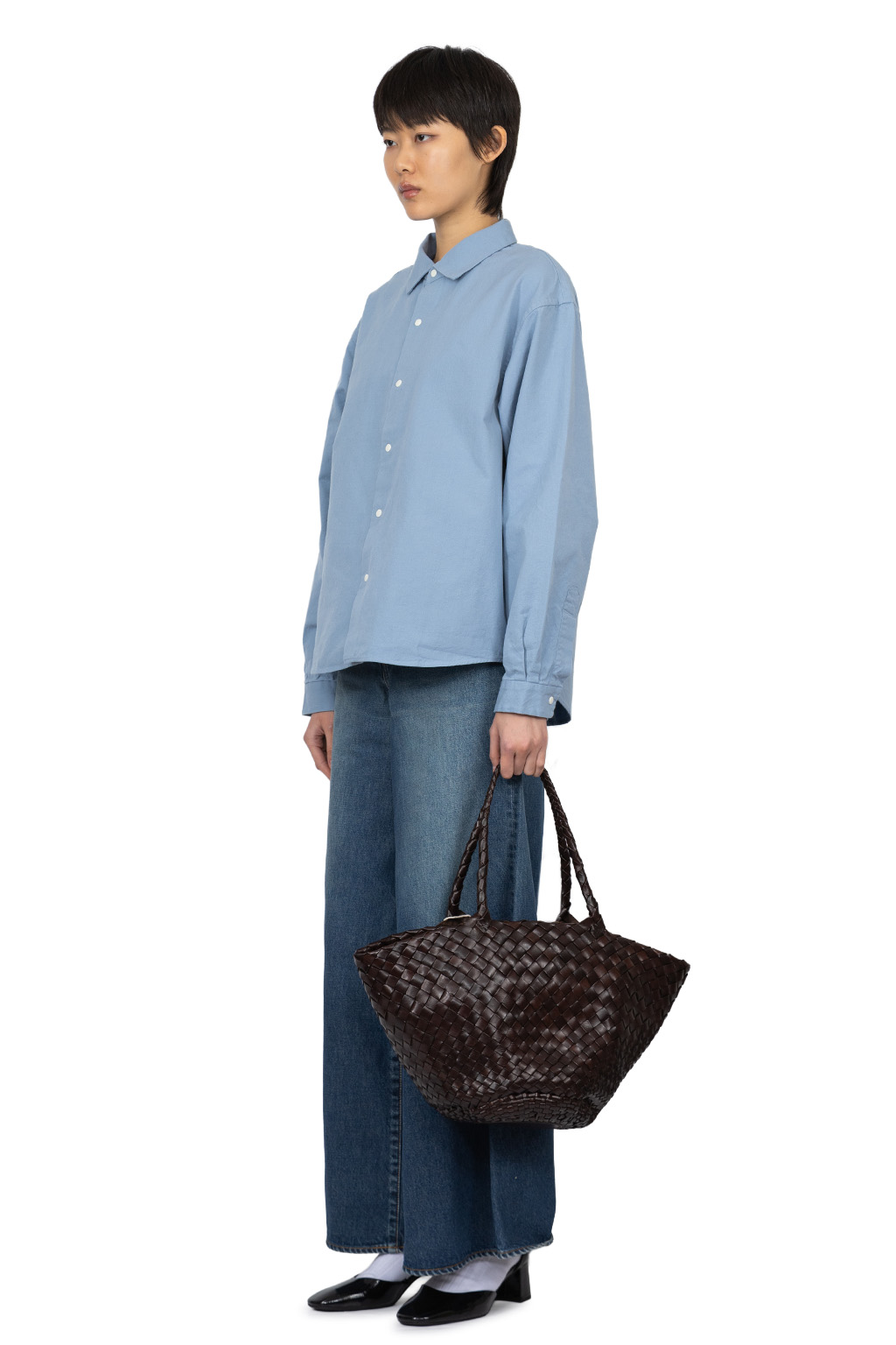 YAECA - Comfort Shirt - Extra Wide - Sax 71