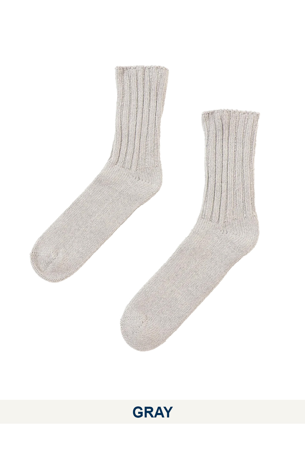 YAECA - Cotton Ribbed Socks - 3 Color Choices
